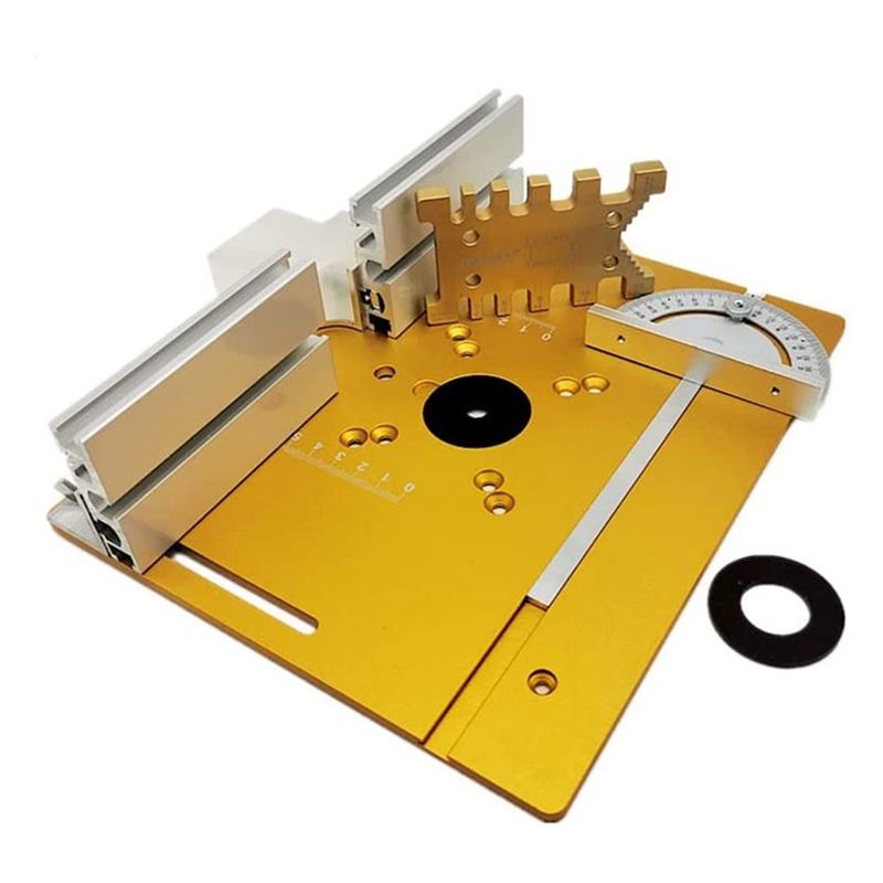 Router Table Insert - WORTHOWN-لوحة إدخال محسنة من الألومنيوم لطاولة
