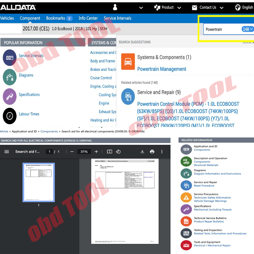 حساب ALLDATA EU 2027 عبر الإنت - مراجعة Workshop Tools Online وسعره